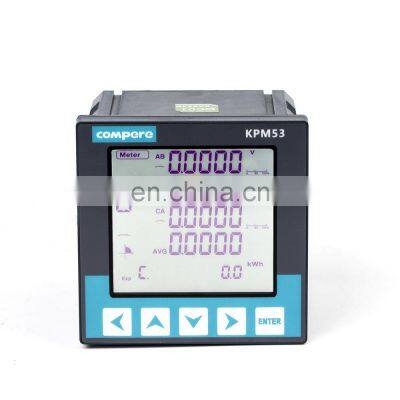 Digital electric power monitor smart three phase multifunction digital panel meter