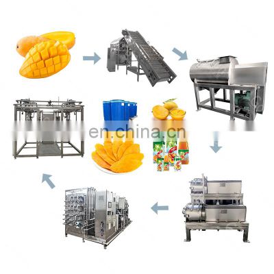 Industrial mango pulp processing machinery fruit jam production line