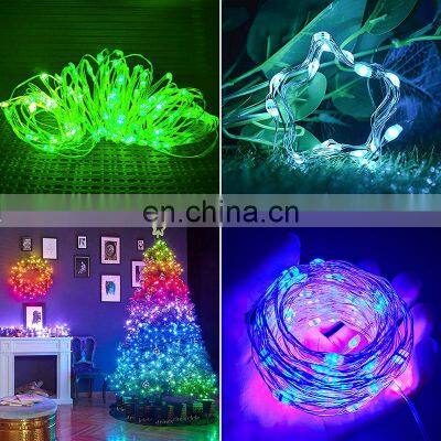 2021 RGB Smart Christmas Led Fairy Lights Decoration Garland String Light With BT APP Remote Control photo-3