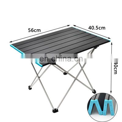 Portable Camping Table Folding Egg Roll Aluminum alloy Travel Hiking Table BBQ Accessories Outdoor Table