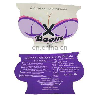 Customized sachet plastic packaging bag disposable and non-reusable for capsule pill environmentally friendly medicine packaging