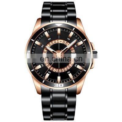 CURREN Men's Waterproof Quartz Steel Band Business Watch