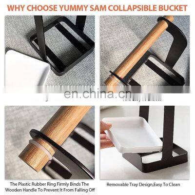 Metal Lid Spoon Rest for Kitchen Counter Stove Top Japanese-style Carbon Steel Spatula Ladle Utensil Holder photo-2
