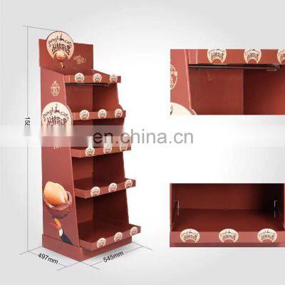 Hot Hot Sale Supermarket Promotional Paper Displayed Stand Cardboard Cabinet Stand Shelf Advertising Display Racks photo-3