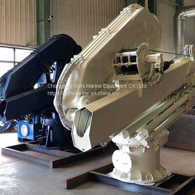 CCS, BV, ABS Approved Marine Ship Telescopic Folding Arm Crane photo-3