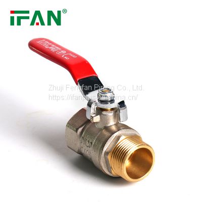 IFAN Factory Price Female and Male Threaded Ball Valve Brass Ball Valve For Water Use