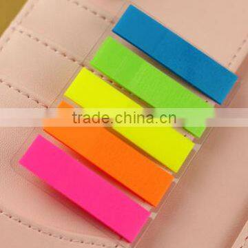 Transparent PET sticky notes neon colour , PP