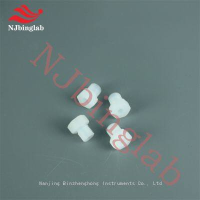 NJbinglab Machined PFA screws, Ideal for ultrapure water and semiconductor grade chemical applications