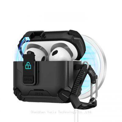 Новый защитный чехол для Air Pods 4, ударопрочный чехол из TPU с кейсом для ключей для Air Pods