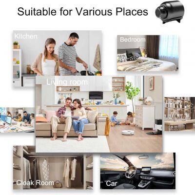 X5 Mini WiFi Camera 1080P HD Night Vision Included Motion Detection Remote Monitoring 160° Wide Angle Micro Baby Monitor for Security w Cell App photo-2