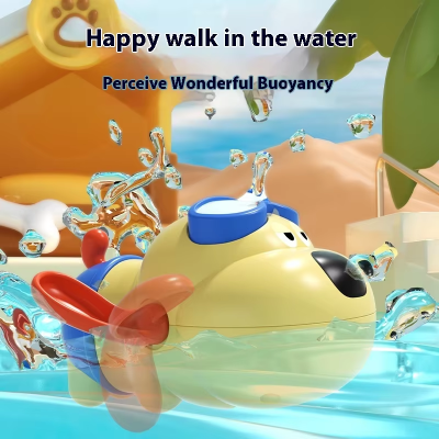 2025 New Summer Bath Toy Plastic Dog Winding Duck Style Water Swimming PlayArtifact for Men and Women photo-3