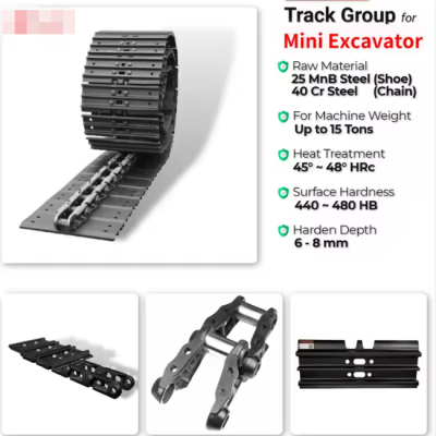 Excavator Undercarriage Parts RUBBER Track Link YANMAR VOLVO TRACK ROLLER SPROCKET TOP ROLLER photo-5