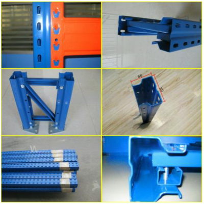 Estrutura vertical de prateleira de rack de pallets 60*90*2.0 mm