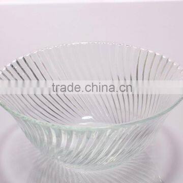 2016 factory outlet Eco-friendly clear round glass bowl