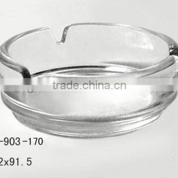 High Quality Transparent Glass Cigar Ashtray with logo customized