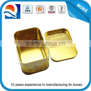 Small Rectangular Gift Tin Can Box With Slip Cover photo-2