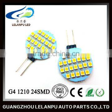 Auto Led Bulb Light G4 1210 24SMD Warm Led AC/DC12V G4 Led Car Accessories Light photo-6