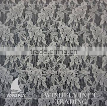 Unique Good Prices White Ivory Floral Lace Fabric For Various Dress