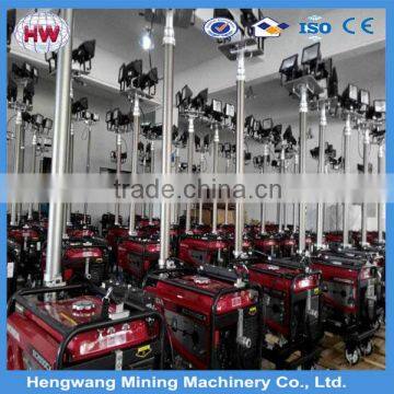2016 Hengwang 50HZ High Mast Portable Honda Lighting Tower Generator With 4*500W LED Light photo-2