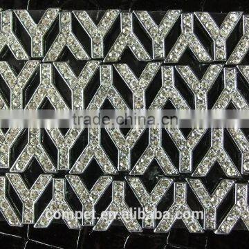 Produce Colorful Rhinestone Slide Letters With 10 mm Hole Size photo-6