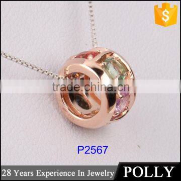 China oem jewelry manafacturer big stone pendant design simaples gold chain necklace