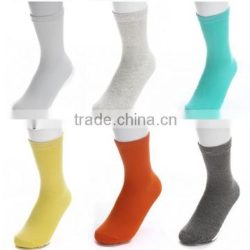 solid colour cotton sock for adult