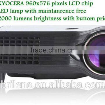 Express Brilens Full HD 1080P Home Theater Mini Projector for Video Games TV Movie, Support Double USB Projector photo-6