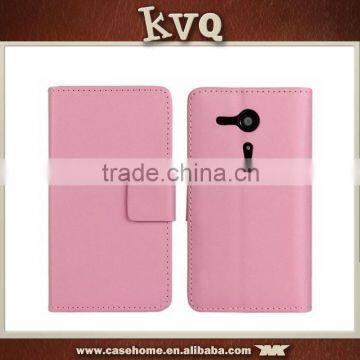 OEM orders PU Wallet Leather Phone case for sony xperia c
