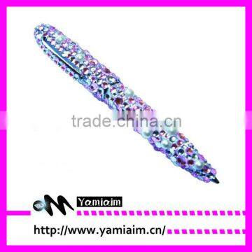 rhineston pen, studded acrylic pearl pattern pen