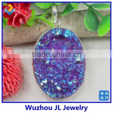 2015 Free Shape Amethyst Druzy Pendant Agate Slice Pendant Wholesale Agate Druzy Pendants