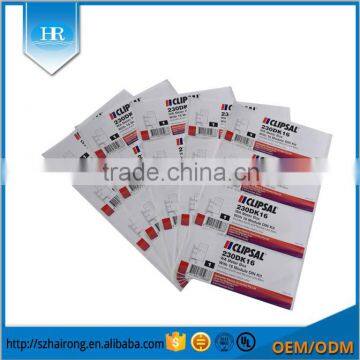 Copper Paper Packing Printing Adhesive Labels