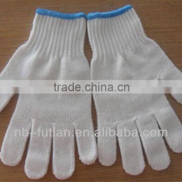 string knit bleach white glove