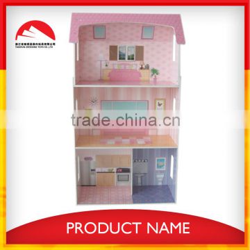 kids wooden doll house toy