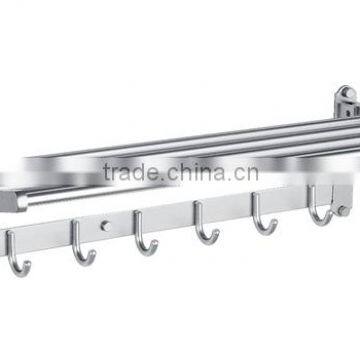 aluminum double bathtowel shelf