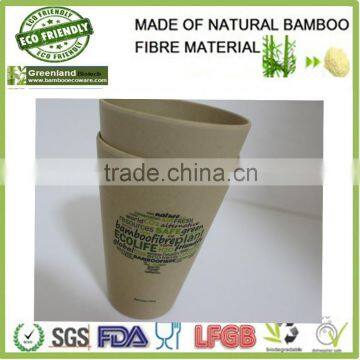 safe resources bamboo fibre eco tumbler 400ml,water cup