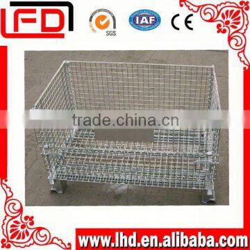 american type welded wire cage with casters