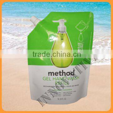 new design factory price biodegradable laminated spout pouch stands for juice packaging