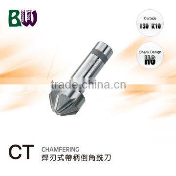 Brazed Tungsten Carbide Chamfering Milling Cutters For Face Milling