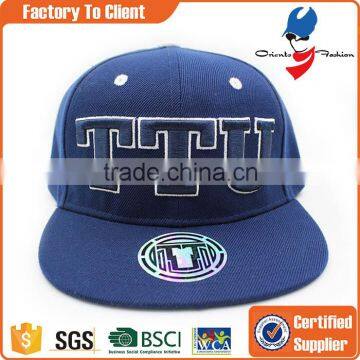 custom embroidery snapback cap, cap snapback