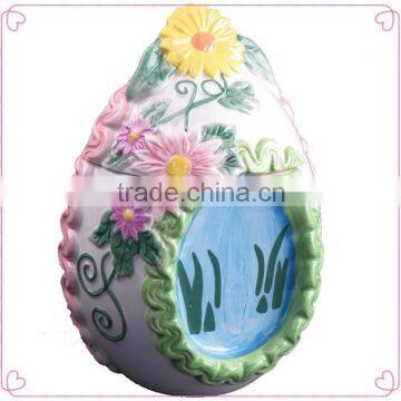 Easter adorable egg design ceramic Cookie Jar