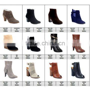 Hot Sale Lady Casual Round Toe Women's Zipper High Thick Heels RED BLUE PINK BLACK WHITE Platform Play Boots