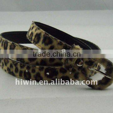 Leopard Fabric Belt