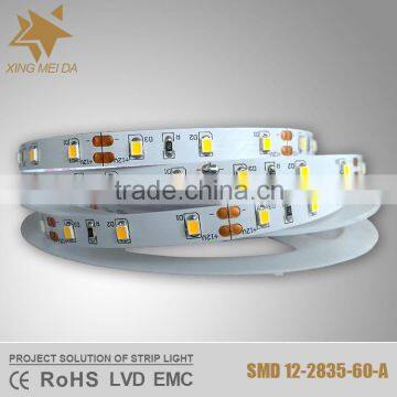 Low power high brightness led 2700k warm white led strip lighting 2835 transparent led strip