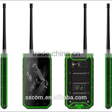 Three anti China mobile phone with Walkie-talkie Waterproof Shockproof Dustproof , NFC, WiFi, 2G/3G GSM WCDMA calling