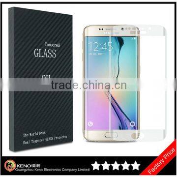 Keno Factory Price For Samsung Galaxy S6 Edge Plus Tempered Glass Screen Protector / Full Cover 3D Curved S6 Edge Plus Tempered