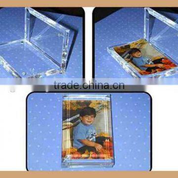 Customize Magnetic Acrylic Frame , Magnet Connecting Acrylic Photo Frame for Wedding Memorial photo-6