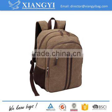 Waterproof washed Canvas 16OZ brown backpack bag, leisure bag rucksack