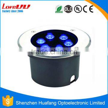 Cheapest price outdoor light IP67 6x1w round case 6w led underground light