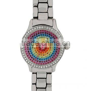 Fashion Bitsy Rainbow Color Women Dimond Watches Christmas Gift Watch