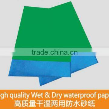 Wet & Dry waterproof paper for damp smoothing of automotive bodies ideal for hand tooling on paints in general on wood plastics